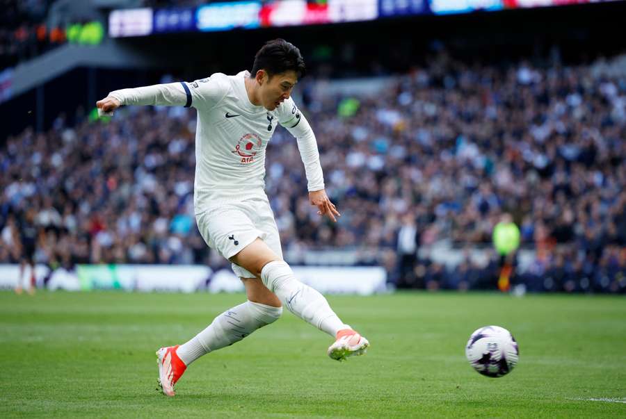 Son Hueng-Min scored Tottenham's winner against Luton on Saturday