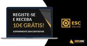 ESC Online Bónus Grátis | 10€ Sem Depósito