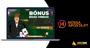 NossaAposta Casino Bónus | 300 Jogadas Grátis + até 700€