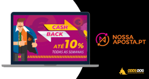 Cashback Semanal Nossa Aposta | Até 500€ em Bónus TODAS as Semanas!