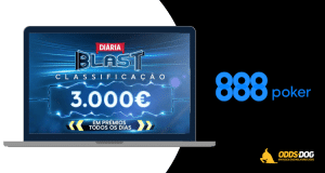 Classificação BLAST 888Poker | Joga por uma Parte de 3.000€ Diários!