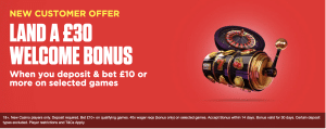 Ladbrokes Casino Welcome Offer – Get a £30 Bonus!