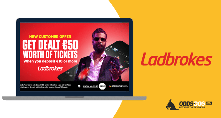 Ladbrokes Poker Welcome Offer: Deposit £10 and Get £50